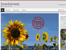 Tablet Screenshot of inselstrom.com
